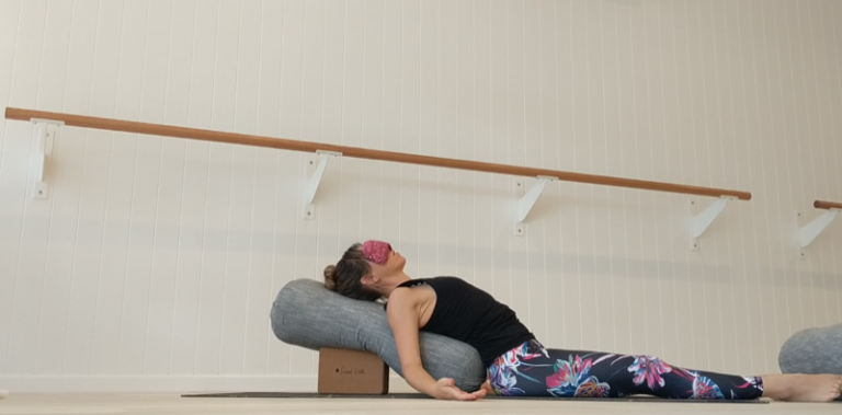 haven yoga studio buderim nidra pilates yin barre wellness coach life coaching women relax transformation eye pillow